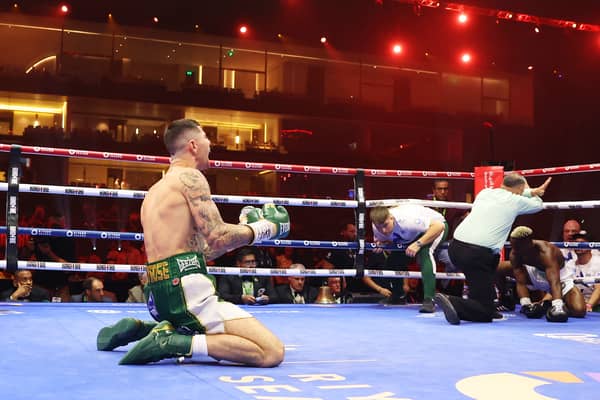 Portsmouth's Mark Chamberlain stunned on the world stage with a first round stoppage win over Joshua Oluwaseun Wahab in Riyadh, Saudl Arabia. Pic: Getty