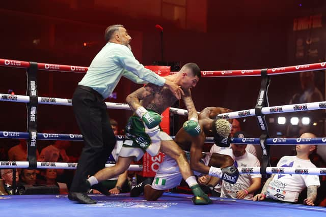 Portsmouth's Mark Chamberlain stunned on the world stage with a first round stoppage win over Joshua Oluwaseun Wahab in Riyadh, Saudl Arabia. Pic: Getty