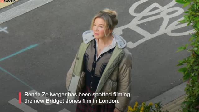 Renée Zellweger spotted filming the new Bridget Jones film in London