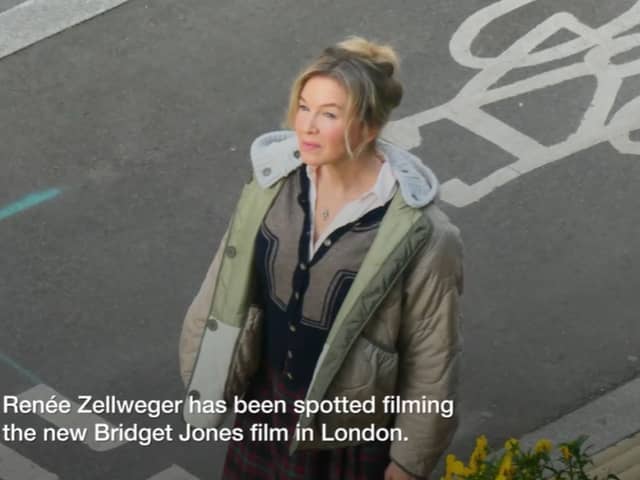 Renée Zellweger spotted filming the new Bridget Jones film in London