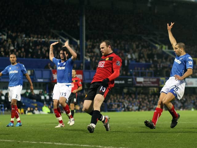 Wayne Rooney was a thorn in Pompey's side when they played Manchester United. He could now be managing against them. (Photo by Matthew Peters/Manchester United via Getty Images)