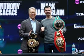 Mark Chamberlain, right, has been told by Frank Warren he's close to fighting for a world title. Pic: Getty.