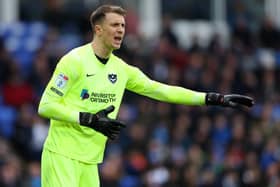 Pompey keeper Matt Macey.