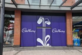 New signage for Cadbury in Gunwharf Quays.