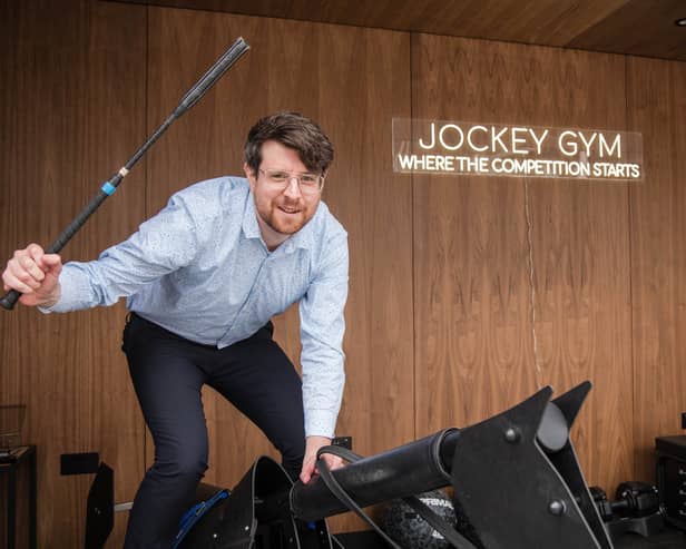 I tested myself at the Jockey Gym in Gunwharf Quays. It was a humbling experience. Photo: Dave Dodge/PA Media Assignments