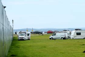 Travellers have set up on Southsea Common. 
Picture credit: Chris Moorhouse