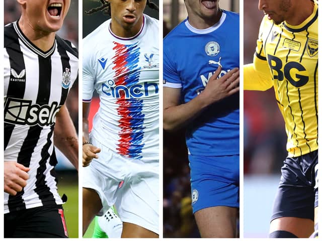 From left-right: Matt Ritchie, Jadan Raymond, Harrison Burrows and Josh Murphy are among those linked with Pompey this summer.
