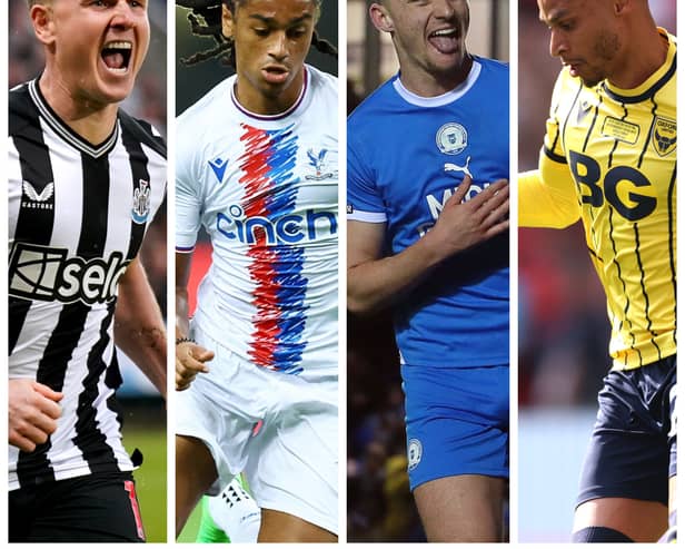 From left-right: Matt Ritchie, Jadan Raymond, Harrison Burrows and Josh Murphy are among those linked with Pompey this summer.
