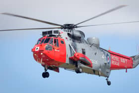 Military personnel are suing the Ministry of Defence after alleging fumes from aircraft are cancerous. Pictured is a Sea King helicopter. Picture: Matt Cardy/Getty Images.
