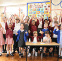 Cheers all round for Meon Way Federation as they gain their Artsmark award.