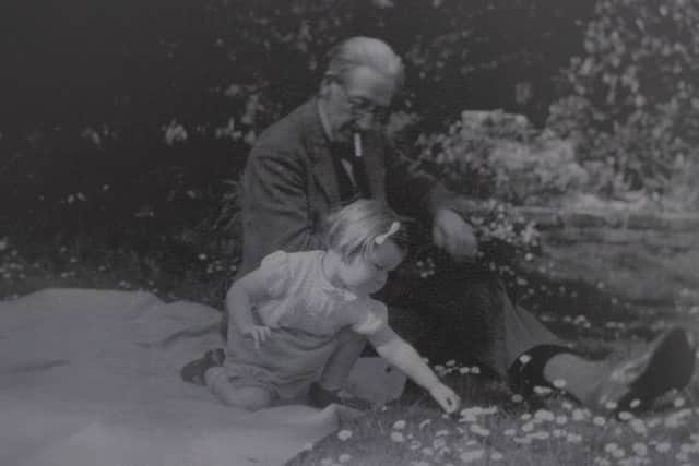 Adrien Jouvin Sharp with his granddaughter Valerie Godwin. Adrien designed the D-Day memorial stone in Southsea and other buildings across Portsmouth. Picture: Habibur Rahman