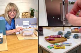 Woman makes doll’s houses with rooms costing up to £3K.