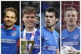 From left: Brett Pitman, Sean Raggett, John Marquis and Craig MacGillivray