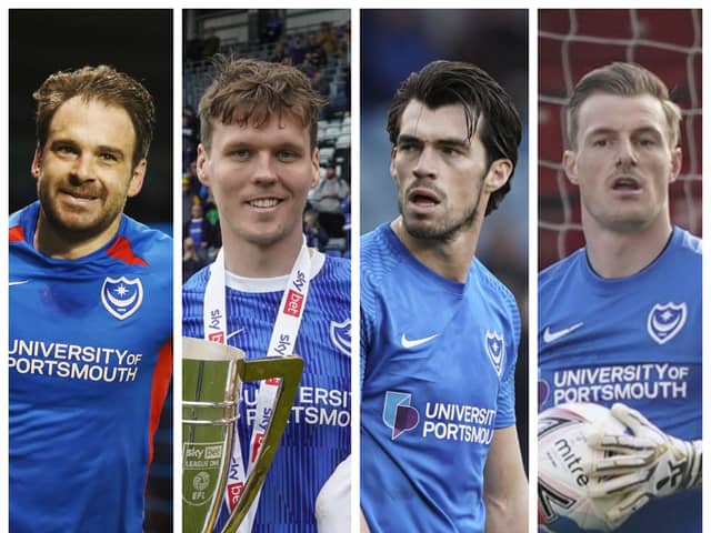 From left: Brett Pitman, Sean Raggett, John Marquis and Craig MacGillivray