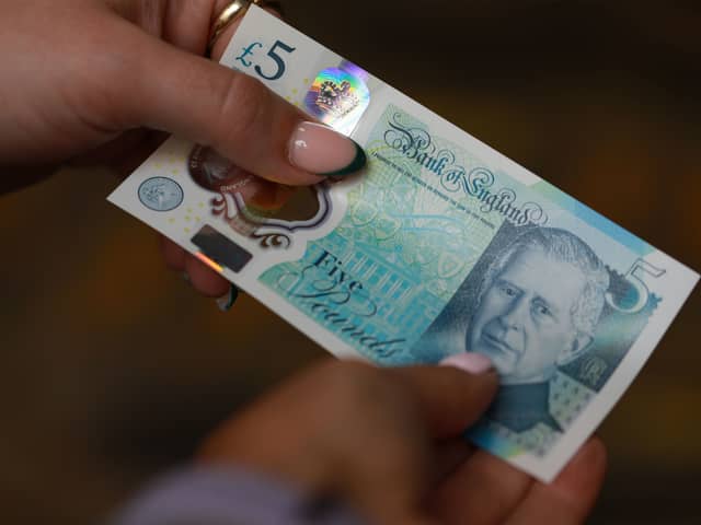 Portsmouth will be one of the first places in the country to get your hands on a King Charles banknote. Photo: Bank of England/PA Wire 

