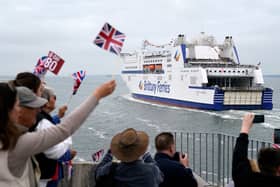 Crowds gathered at the Round Tower to wave off D-Day veterans making their way to Caen, France for the commemorations. Photo by Andrew Matthews/PA Wire