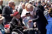 King Charles III meets D-Day and Normandy veterans following the UK's national commemorative event for the 80th anniversary of D-Day, hosted by the Ministry of Defence on Southsea Common in Portsmouth, Hampshire. 
Picture: Andrew Matthews/PA Wire