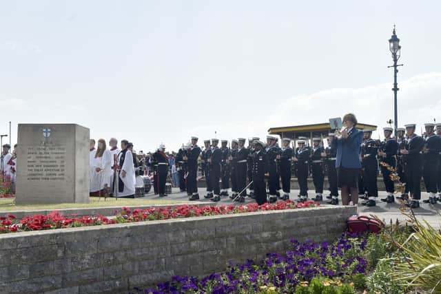 The annual Normandy Landings memorial service took place at the D Day Stone near Canoe Lake, Southsea, on Thursday, June 6, 2024, to commemorate 80 years. Picture: Sarah Standing (060624-4007)