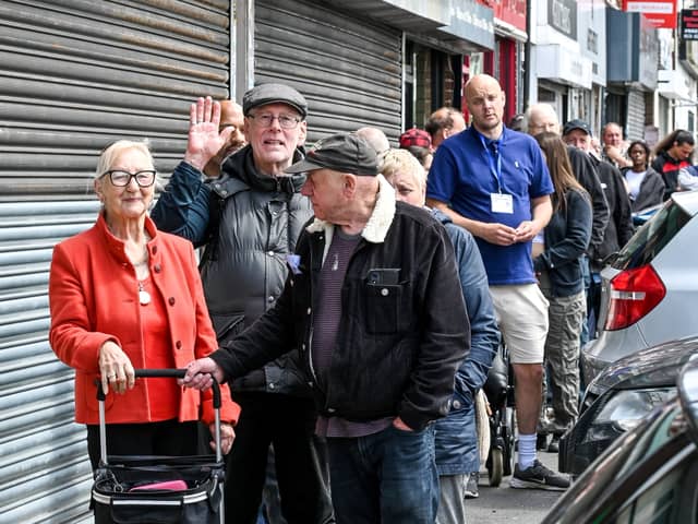 National Fish and Chip Day sees queues for 1p fish and chips.