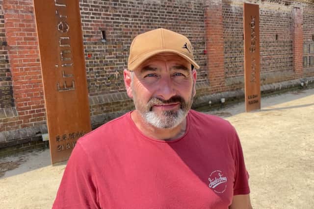 Gordon Hair, 53, from Uttoxeter, Staffordshire, has said that Prime Minister Rishi Sunak's "priorities are all wrong" after he left the D-Day commemorations early in France. Picture: Ben Mitchell/PA Wire