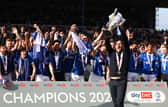 Pompey head coach John Mousinho has Pompey back in the Championship