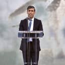 Prime minister Rishi Sunak has apologised after missing the D-Day ceremony in Normandy yesterday. He attended the events in Portsmouth on Wednesday at Southsea Common. Picture: Sarah Standing (050624-3748)