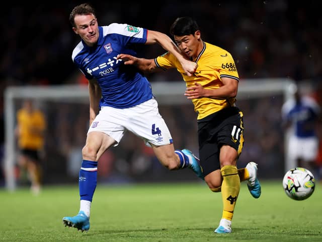 Pompey have explored renewing their interest in Ipswich's George Edmundson. Pic: Getty.