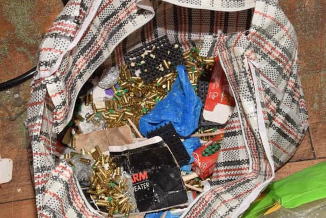 At the industrial unit in Mays Yard, officers seized ammunition in various stages of conversion along with tools and equipment used to convert ammunition and firearms.