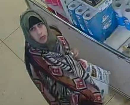 The force has released CCTV pictures of two people pictured at the scene of the incident, which involved one woman distracting the victim while the other took money from her bag.