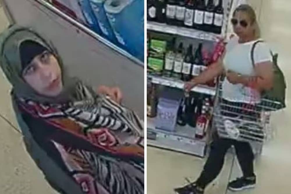 The force has released CCTV pictures of two people pictured at the scene of the incident, which involved one woman distracting the victim while the other took money from her bag.