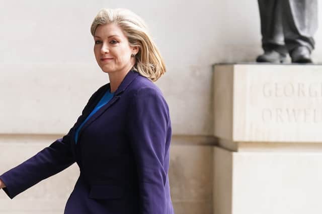 Commons Leader Penny Mordaunt said Rishi Sunak not staying for a D-Day event was "completely wrong", as the fallout of his decision continues. The Portsmouth North candidate took part in a BBC Election Debate on June 7. Picture: Stefan Rousseau/PA Wire
