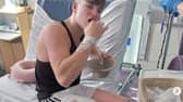 Ollie Hercombe, 16, snapped his leg spontaneously while sparring in a boxing gym and had to have his leg amputated.