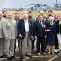 Czech veterans Charles Strasser and Jirí Pavel Kafka were flown to Omaha beach for the D-Day commemorations after their plane was grounded due to a technical fault in Jersey. Picture: Jon Guegan