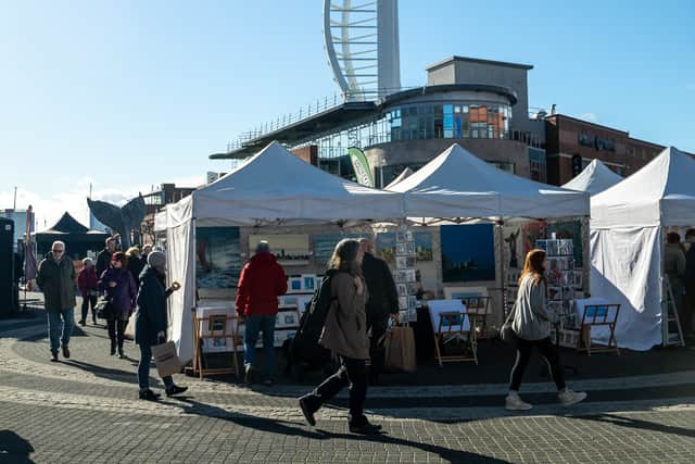 The artistan market at Gunwhaf Quays earlier this year.