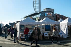 The artistan market at Gunwhaf Quays earlier this year.