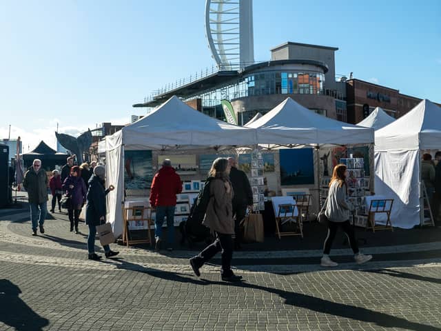 The artistan market at Gunwhaf Quays earlier this year.