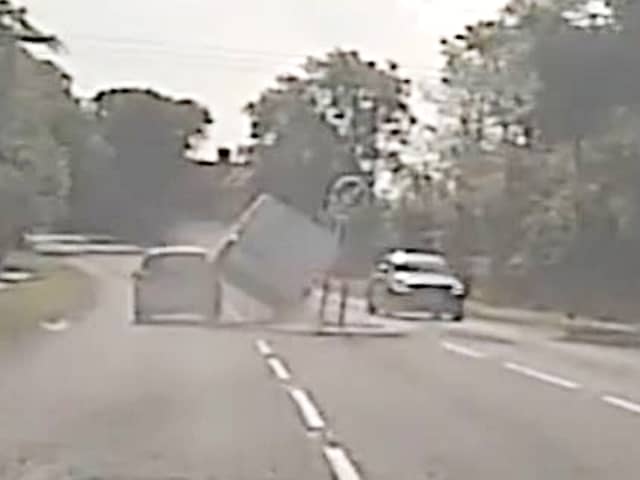 Aaron Drummond crashed into a car and bollard whilst driving dangerously in a white transit van when being chased by police. 