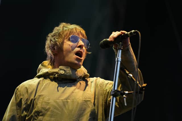 Liam Gallagher performs during a concert at the South of the Sun festival in Soendermarken in Copenhagen, on June 10, 2022. (Photo by Emil Helms / Ritzau Scanpix / AFP)