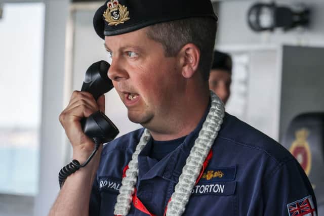 Commander George Storton. Picture: Royal Navy