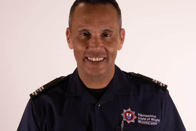 Paul Francis, firefighter, has been recognised for his services to public safety and awarded a British Empire Medal. Picture: HIWFRS