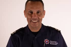 Paul Francis, firefighter, has been recognised for his services to public safety and awarded a British Empire Medal. Picture: HIWFRS
