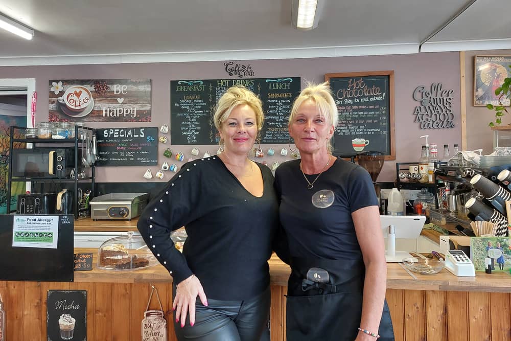 Kate May and Karen Pallett, of Mystic Coffee Lounge, are holding a charity event for the Rowans Hospice on Thursday, June 27.