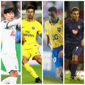 From left to right: Pompey triallists Heung Min Son, Thiago Motta, Denilson, Georgi Kinkladze.
