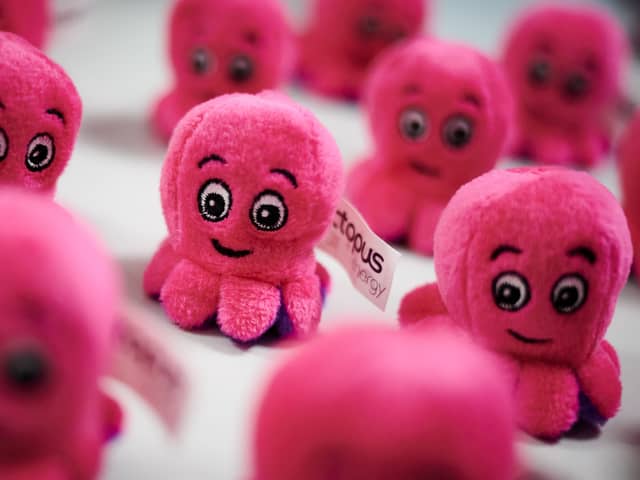 Promotional toys at the headquarters of Octopus Energy in London (Photo: LEON NEAL/POOL/AFP via Getty Images)