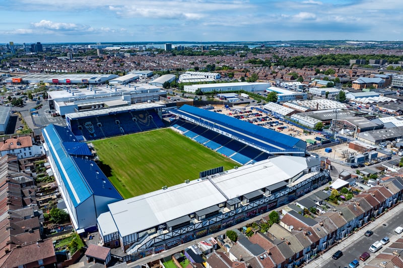 A view from the south-east corner of Fratton Park