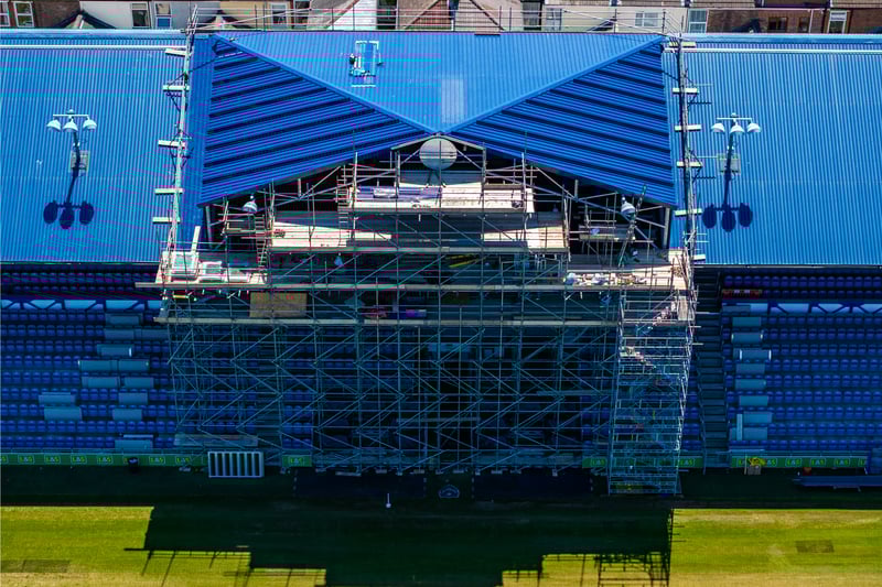 The TV gantry is taking the Blues' spending on Fratton Park above £15m.