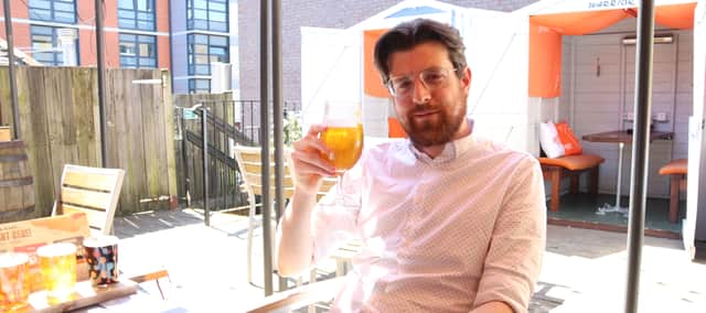 I visited the Brewhouse Kitchen in Guildhall Walk to watch the football on a little known roof terrace and sun trap.