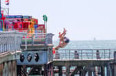 Tombstoning risks "serious injury or even death", warns council as action plan set up to deter youngsters leaping into the Portsmouth seas. Pictured - Kids throwing themselves from South Parade Pier in 2022.