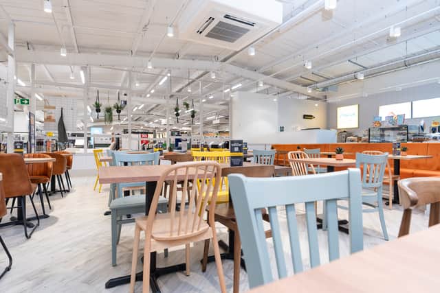 The furniture room at the newly refurbished Dunelm store in Fareham.