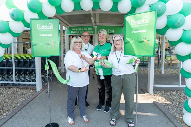 Dunelm was opened by representatives from Age UK. Pictured is Age UK Portsmouth reps Lisa and Sonia, as well as store employees at Dunelm in Fareham.
